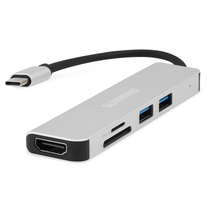 Док-станция SunWind SW-DS032, Type C/ USB 2.0/ USB 3.0/ HDMI/ SD/ Micro SD - фото 51384173 Док-станция SunWind SW-DS032, Type C/ USB 2.0/ USB 3.0/ HDMI/ SD/ Micro SD - фото 51384173
