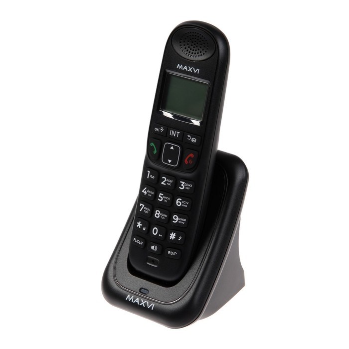 Радиотелефон DECT Maxvi AM-01, Caller ID, интерком, спикерофон, АОН, конференц-связь, черный - фото 51384221 Радиотелефон DECT Maxvi AM-01, Caller ID, интерком, спикерофон, АОН, конференц-связь, черный - фото 51384221