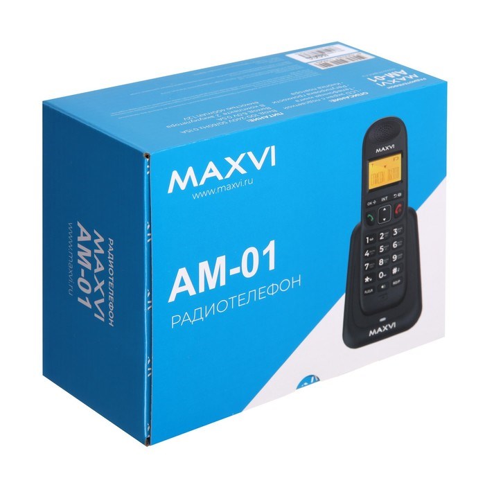 Радиотелефон DECT Maxvi AM-01, Caller ID, интерком, спикерофон, АОН, конференц-связь, черный - фото 51384232 Радиотелефон DECT Maxvi AM-01, Caller ID, интерком, спикерофон, АОН, конференц-связь, черный - фото 51384232