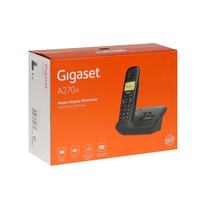 Радиотелефон DECT Gigaset A270А, АОН, спикерфон, 80 контактов, автоответчик,подсветка кнопок - фото 51384314 Радиотелефон DECT Gigaset A270А, АОН, спикерфон, 80 контактов, автоответчик,подсветка кнопок - фото 51384314