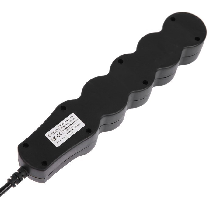 Сетевой фильтр 5bites SP5B-250 5S, 5 розеток, 5 м, 10 А, 3х0.75 мм2, с выкл., черный - фото 51384367 Сетевой фильтр 5bites SP5B-250 5S, 5 розеток, 5 м, 10 А, 3х0.75 мм2, с выкл., черный - фото 51384367