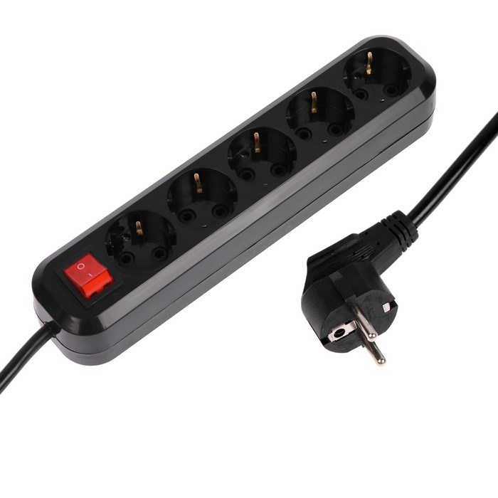 Сетевой фильтр 5bites SP5B-350 5S, 5 розеток, 5 м, 16 А, 3х1.5 мм2, с з/к, с выкл., черный - фото 51384376 Сетевой фильтр 5bites SP5B-350 5S, 5 розеток, 5 м, 16 А, 3х1.5 мм2, с з/к, с выкл., черный - фото 51384376
