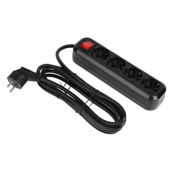 Сетевой фильтр 5bites SP4B-330 4S, 4 розетки, 3 м, 16 А, 3х1.5 мм2, с выкл., черный - фото 51384401 Сетевой фильтр 5bites SP4B-330 4S, 4 розетки, 3 м, 16 А, 3х1.5 мм2, с выкл., черный - фото 51384401