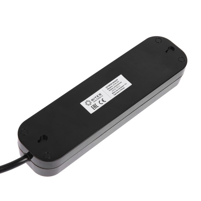 Сетевой фильтр 5bites SP4B-330 4S, 4 розетки, 3 м, 16 А, 3х1.5 мм2, с выкл., черный - фото 51384403 Сетевой фильтр 5bites SP4B-330 4S, 4 розетки, 3 м, 16 А, 3х1.5 мм2, с выкл., черный - фото 51384403