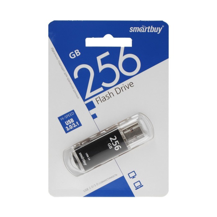 Флешка Smartbuy V-Cut, 256 Гб, USB 3.0, чт до 75 Мб/с, зап до 25 Мб/с, черная - фото 51384583 Флешка Smartbuy V-Cut, 256 Гб, USB 3.0, чт до 75 Мб/с, зап до 25 Мб/с, черная - фото 51384583