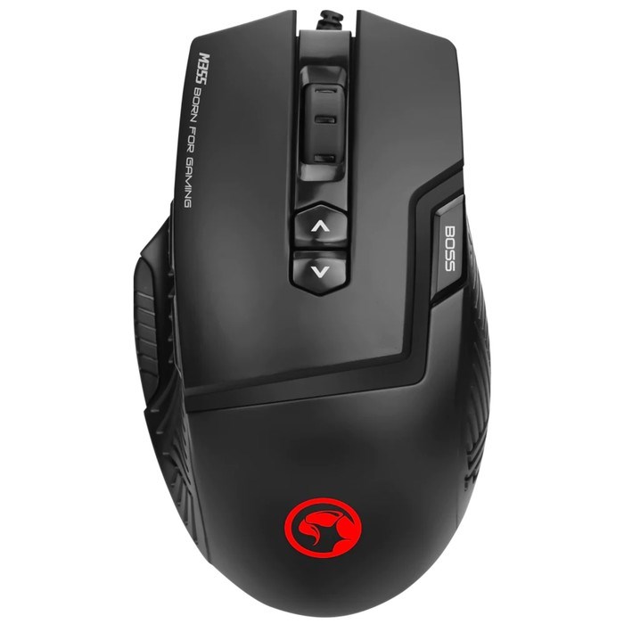 Мышь Marvo M355, проводная, оптическая, 7200 dpi, USB, подсветка, чёрная - фото 51384617 Мышь Marvo M355, проводная, оптическая, 7200 dpi, USB, подсветка, чёрная - фото 51384617
