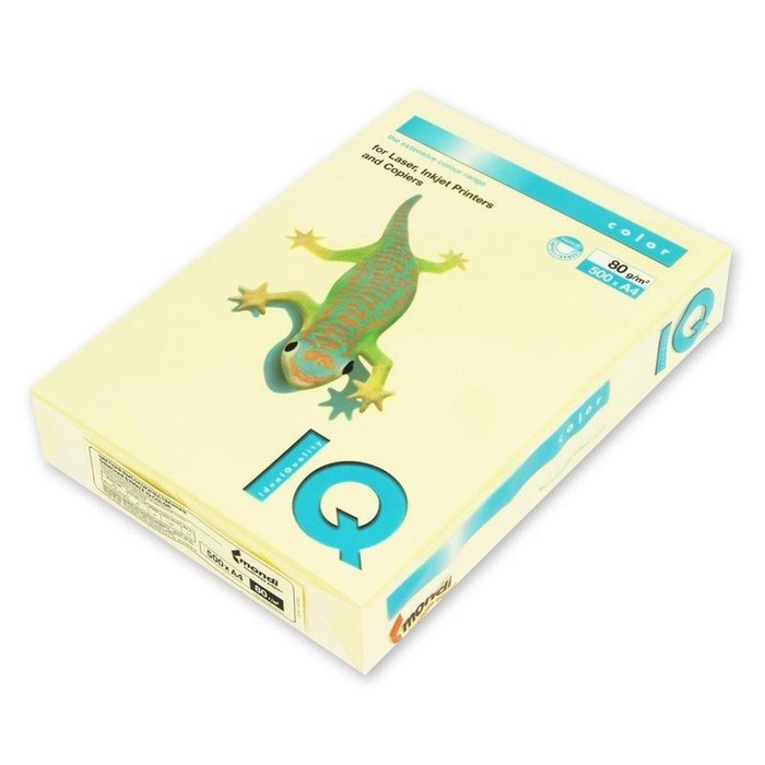 Бумага цветная А4 500 л, IQ COLOR, 80 г/м2, желтый, YE23 - фото 51384859 Бумага цветная А4 500 л, IQ COLOR, 80 г/м2, желтый, YE23 - фото 51384859