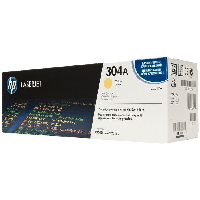 Картридж HP 304A CC532A для LJ CP2025/CM2320 (2800k), желтый - фото 51385711 Картридж HP 304A CC532A для LJ CP2025/CM2320 (2800k), желтый - фото 51385711