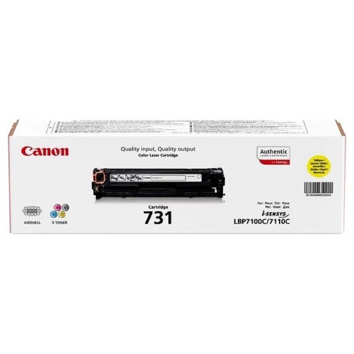Картридж Canon 731Y 6269B002 для LBP7110 (1500k), желтый - фото 51385729 Картридж Canon 731Y 6269B002 для LBP7110 (1500k), желтый - фото 51385729