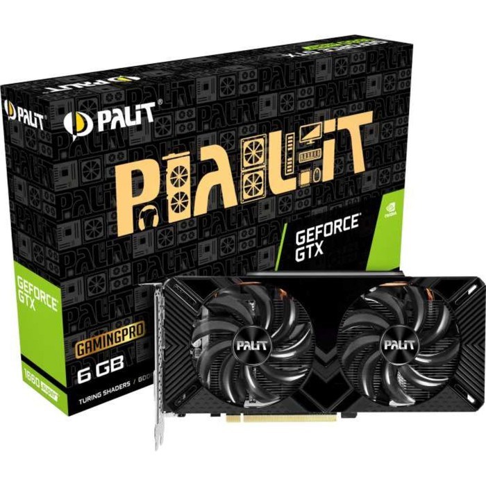 Видеокарта Palit PA-GTX1660SUPER GP 6G, GeForce GTX 1660SUPER 6Gb, GDDR6, DVI, HDMI, DP - фото 51385902 Видеокарта Palit PA-GTX1660SUPER GP 6G, GeForce GTX 1660SUPER 6Gb, GDDR6, DVI, HDMI, DP - фото 51385902