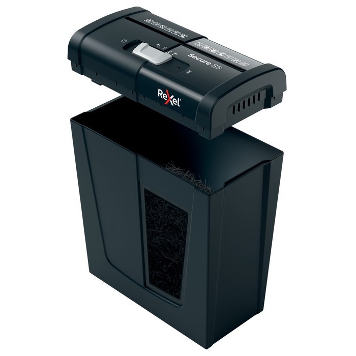 Шредер Rexel Secure S5 EU, ленты 6мм, 5 листов, скрепки, скобы - фото 51385921 Шредер Rexel Secure S5 EU, ленты 6мм, 5 листов, скрепки, скобы - фото 51385921
