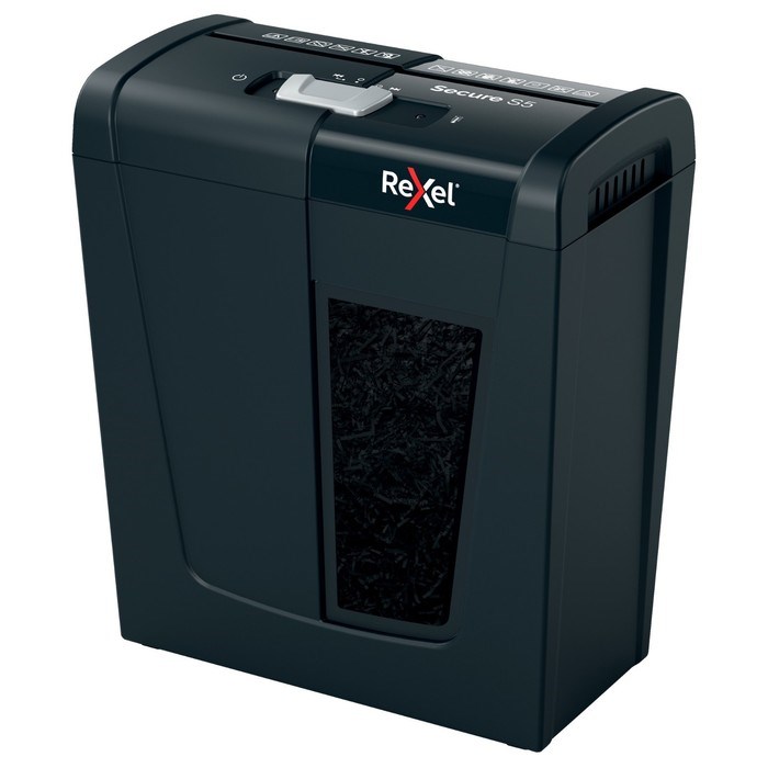 Шредер Rexel Secure S5 EU, ленты 6мм, 5 листов, скрепки, скобы - фото 51385922 Шредер Rexel Secure S5 EU, ленты 6мм, 5 листов, скрепки, скобы - фото 51385922