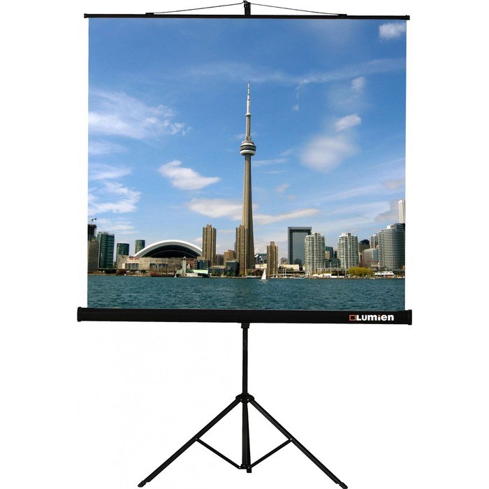 Экран на треноге Lumien 153x153 см, Eco View LEV-100106, 1:1, напольный, рулонный - фото 51385939 Экран на треноге Lumien 153x153 см, Eco View LEV-100106, 1:1, напольный, рулонный - фото 51385939