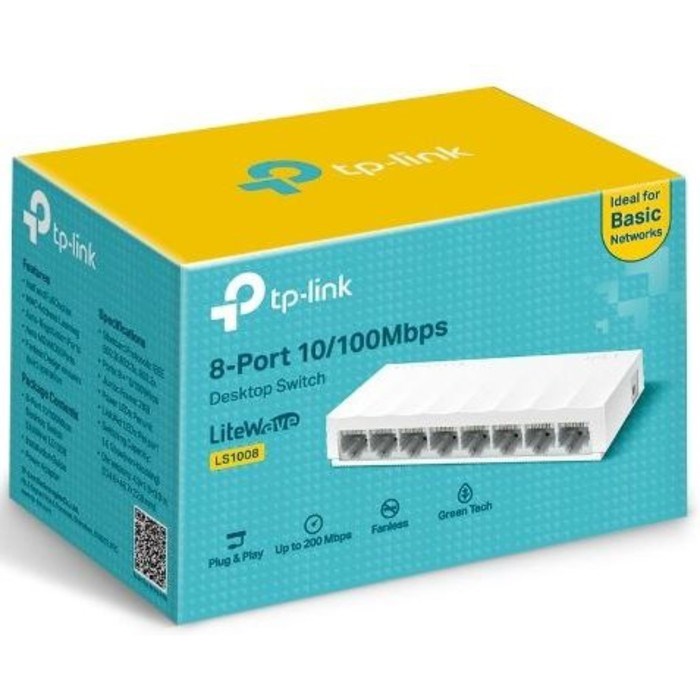 Коммутатор TP-Link LS1008, неуправляемый, 8x10/100BASE-TХ - фото 51385971 Коммутатор TP-Link LS1008, неуправляемый, 8x10/100BASE-TХ - фото 51385971