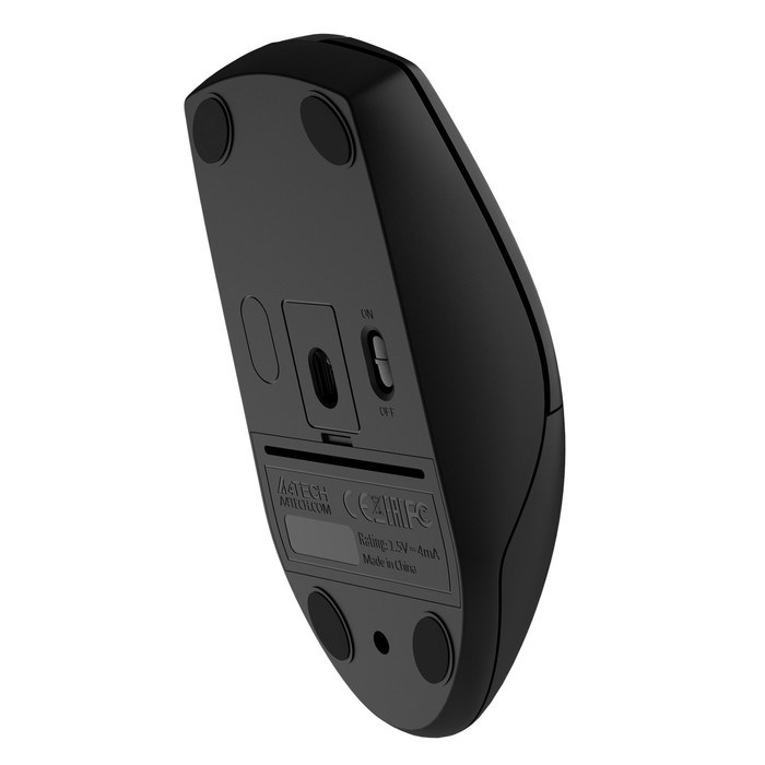 Мышь A4Tech G3-330NS silent, оптическая, беспроводная, 1200dpi, USB, чёрный - фото 51385994 Мышь A4Tech G3-330NS silent, оптическая, беспроводная, 1200dpi, USB, чёрный - фото 51385994
