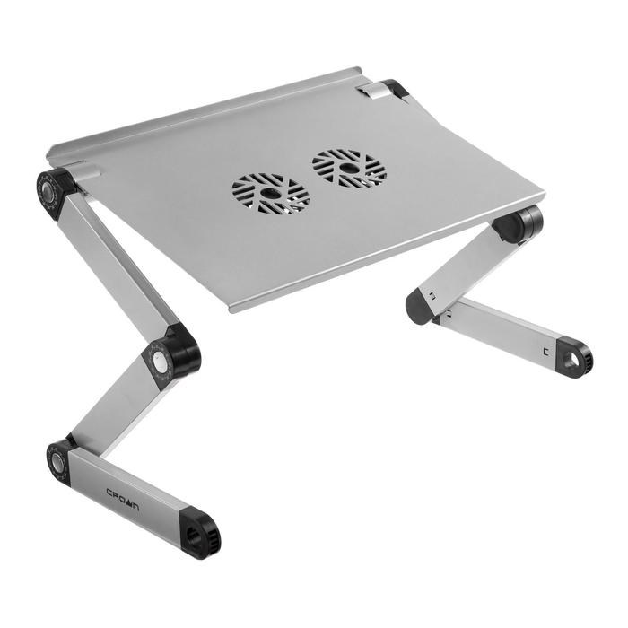 Подставка для ноутбука Crown CMLS-116G, до 17", 2 кулера, высота до 48 см, серебристая - фото 51386166 Подставка для ноутбука Crown CMLS-116G, до 17", 2 кулера, высота до 48 см, серебристая - фото 51386166