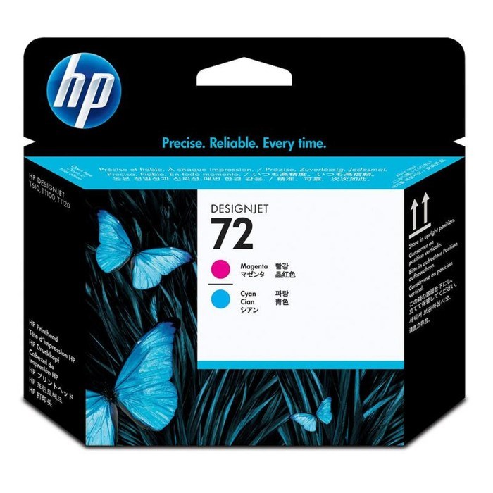 Картридж струйный HP №72 C9383A пурпурный/голубой печатающая головка для HP DJ T1100/T610 - фото 51386227 Картридж струйный HP №72 C9383A пурпурный/голубой печатающая головка для HP DJ T1100/T610 - фото 51386227