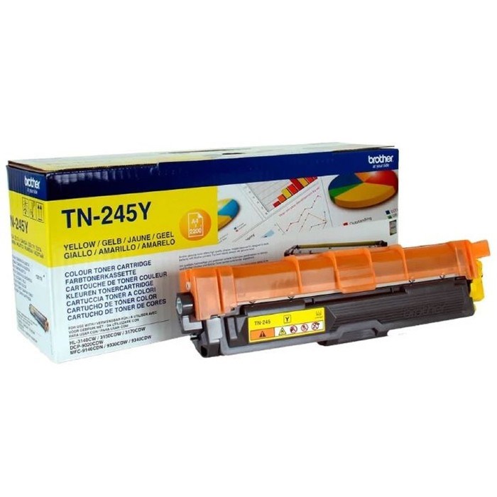 Картридж Brother TN245Y для HL3140/3170 (2200k), желтый - фото 51386256