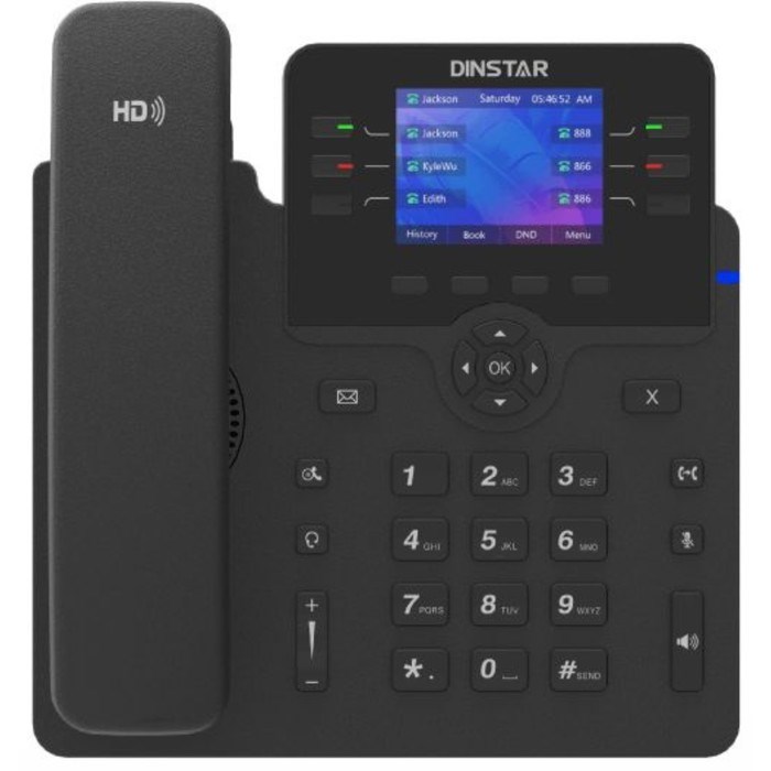 Телефон IP Dinstar C63GP, чёрный - фото 51386395 Телефон IP Dinstar C63GP, чёрный - фото 51386395