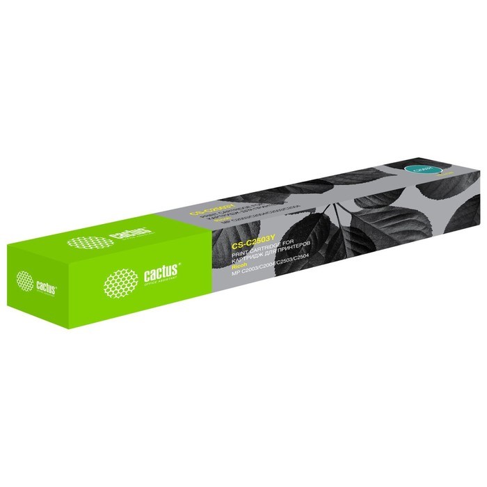 Картридж Cactus CS-C2503Y 841926, для Ricoh Aficio MPC2003SP/MPC2004ASP, 9500 страниц, цвет жёлтый - фото 51386418 Картридж Cactus CS-C2503Y 841926, для Ricoh Aficio MPC2003SP/MPC2004ASP, 9500 страниц, цвет жёлтый - фото 51386418