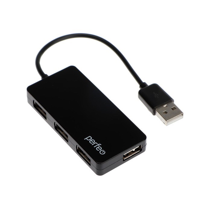 Разветвитель USB (Hub) Perfeo PF-VI-H023 Black, 4 порта, USB 2.0, черный - фото 51386450 Разветвитель USB (Hub) Perfeo PF-VI-H023 Black, 4 порта, USB 2.0, черный - фото 51386450