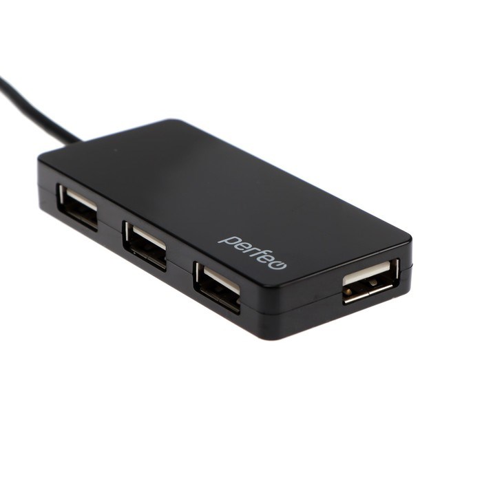 Разветвитель USB (Hub) Perfeo PF-VI-H023 Black, 4 порта, USB 2.0, черный - фото 51386451 Разветвитель USB (Hub) Perfeo PF-VI-H023 Black, 4 порта, USB 2.0, черный - фото 51386451