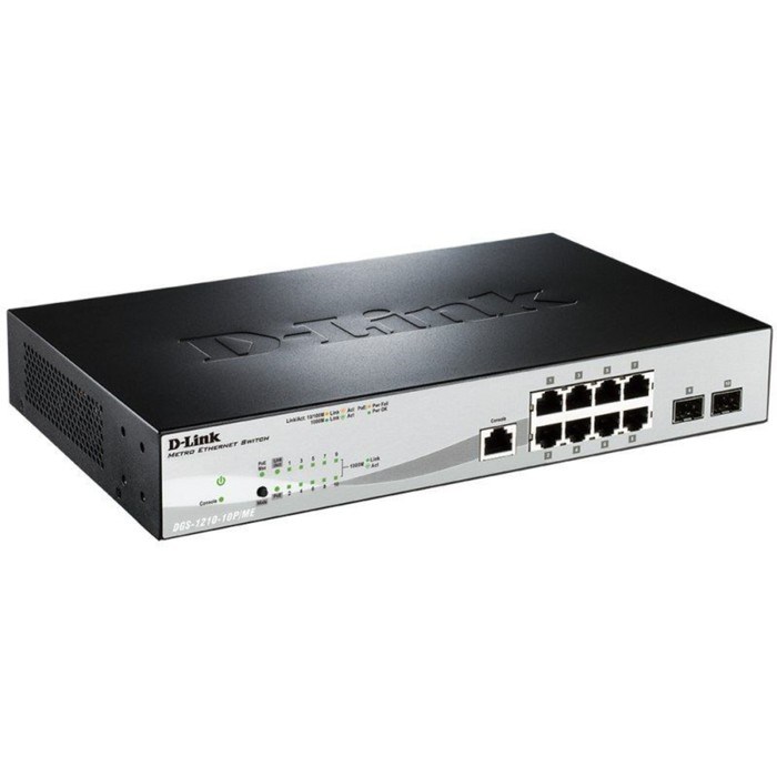 Коммутатор D-Link DGS-1210-10P/ME/A1A, управляемый, 8х10/100/1000BASE-T - фото 51386482 Коммутатор D-Link DGS-1210-10P/ME/A1A, управляемый, 8х10/100/1000BASE-T - фото 51386482