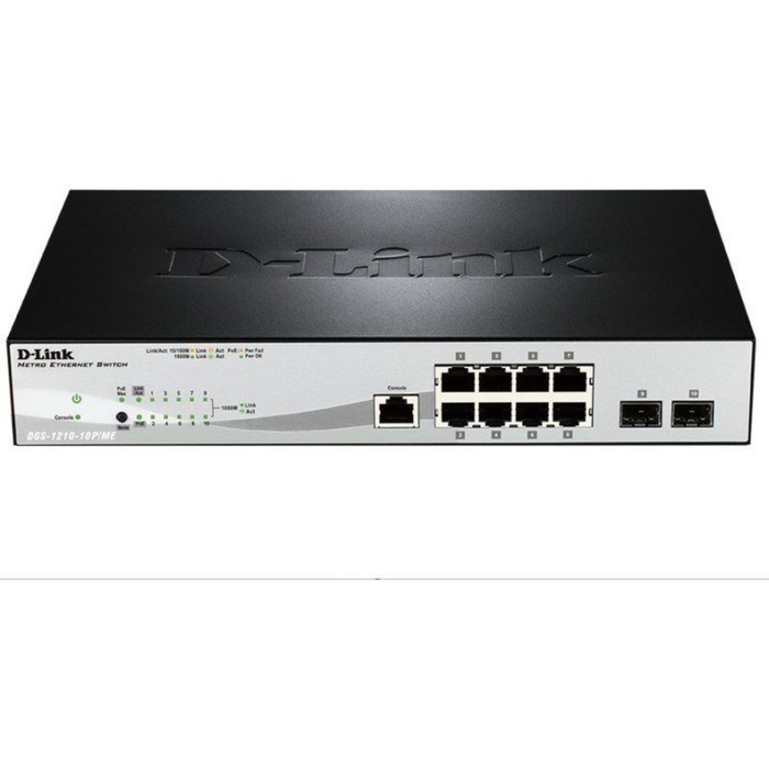 Коммутатор D-Link DGS-1210-10P/ME/A1A, управляемый, 8х10/100/1000BASE-T - фото 51386484 Коммутатор D-Link DGS-1210-10P/ME/A1A, управляемый, 8х10/100/1000BASE-T - фото 51386484