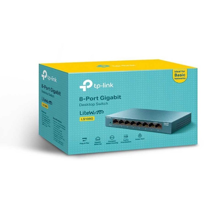 Коммутатор TP-Link LS108G, неуправляемый, 8х10/100/1000BASE-T - фото 51386513 Коммутатор TP-Link LS108G, неуправляемый, 8х10/100/1000BASE-T - фото 51386513