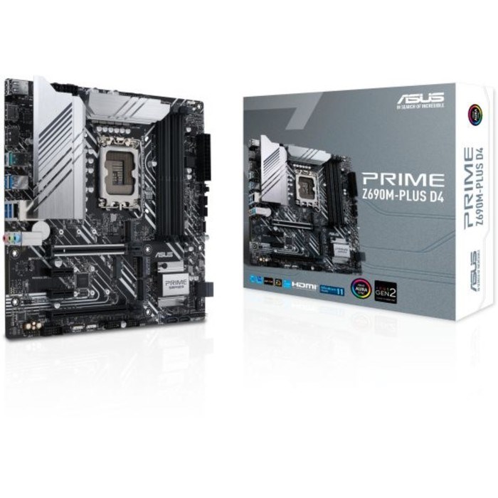 Материнская плата Asus PRIME Z690M-PLUS D4, LGA1700, Z690, 4хDDR4, VGA, HDMI, DVI, DP, mATX 967310 - фото 51386593 Материнская плата Asus PRIME Z690M-PLUS D4, LGA1700, Z690, 4хDDR4, VGA, HDMI, DVI, DP, mATX 967310 - фото 51386593