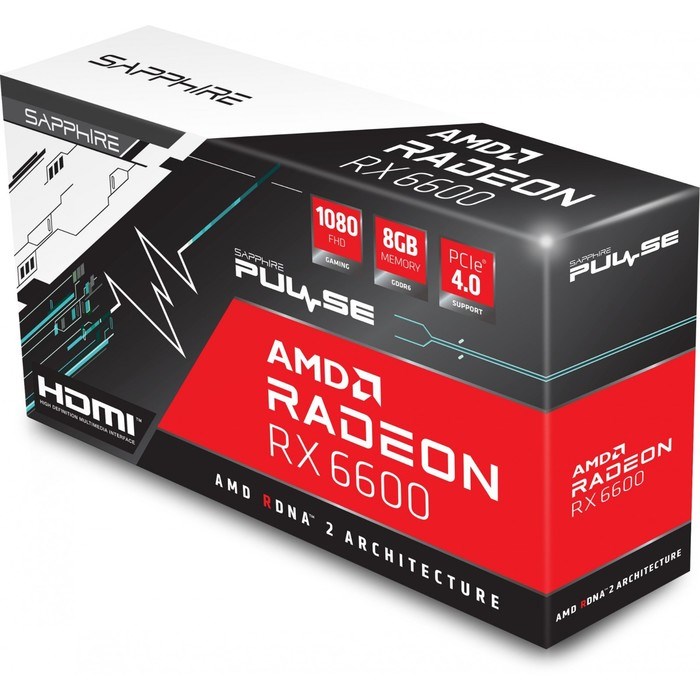 Видеокарта Sapphire 11310-01-20G, RX 6600 8 Гб, GDDR6, HDMI, DP - фото 51386682 Видеокарта Sapphire 11310-01-20G, RX 6600 8 Гб, GDDR6, HDMI, DP - фото 51386682