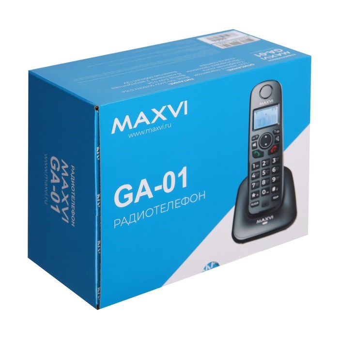 Радиотелефон DECT Maxvi GA-01, Caller ID, интерком, спикерофон, АОН, конференц-связь, черный - фото 51386694 Радиотелефон DECT Maxvi GA-01, Caller ID, интерком, спикерофон, АОН, конференц-связь, черный - фото 51386694