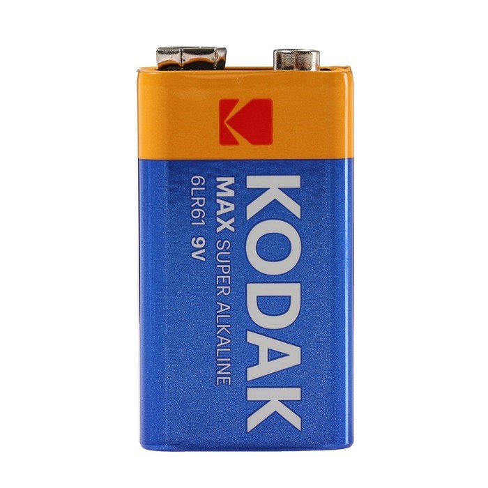 Батарейка алкалиновая Kodak Max, 6LR61-1BL, 9В, крона, блистер, 1 шт. - фото 51386745 Батарейка алкалиновая Kodak Max, 6LR61-1BL, 9В, крона, блистер, 1 шт. - фото 51386745