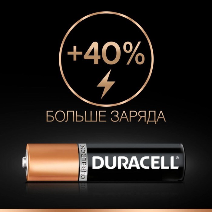 Батарейка алкалиновая Duracell Basic, AAA, LR03-2BL, 1.5В, блистер, 2 шт. - фото 51386836 Батарейка алкалиновая Duracell Basic, AAA, LR03-2BL, 1.5В, блистер, 2 шт. - фото 51386836