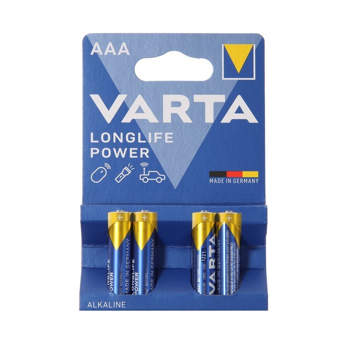 Батарейка алкалиновая Varta HIGH ENERGY AAA набор 4 шт - фото 51386895 Батарейка алкалиновая Varta HIGH ENERGY AAA набор 4 шт - фото 51386895