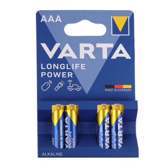 Батарейка алкалиновая Varta HIGH ENERGY AAA набор 4 шт - фото 51386896 Батарейка алкалиновая Varta HIGH ENERGY AAA набор 4 шт - фото 51386896