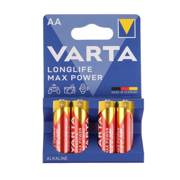 Батарейка алкалиновая Varta MAX TECH AA набор 4 шт - фото 51386916 Батарейка алкалиновая Varta MAX TECH AA набор 4 шт - фото 51386916