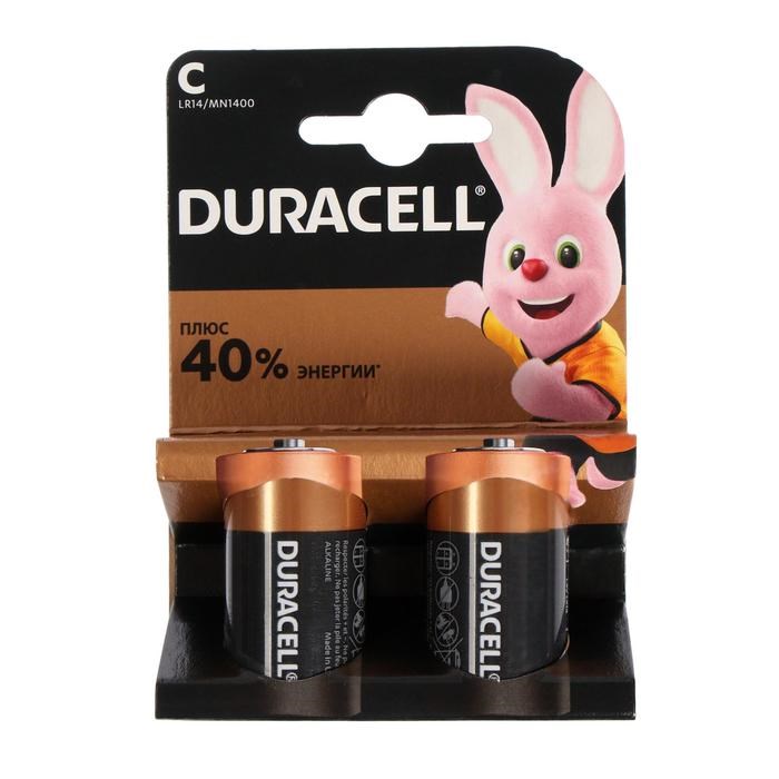 Батарейка алкалиновая Duracell Basic, C, LR14-2BL, 1.5В, блистер, 2 шт. - фото 51387043 Батарейка алкалиновая Duracell Basic, C, LR14-2BL, 1.5В, блистер, 2 шт. - фото 51387043