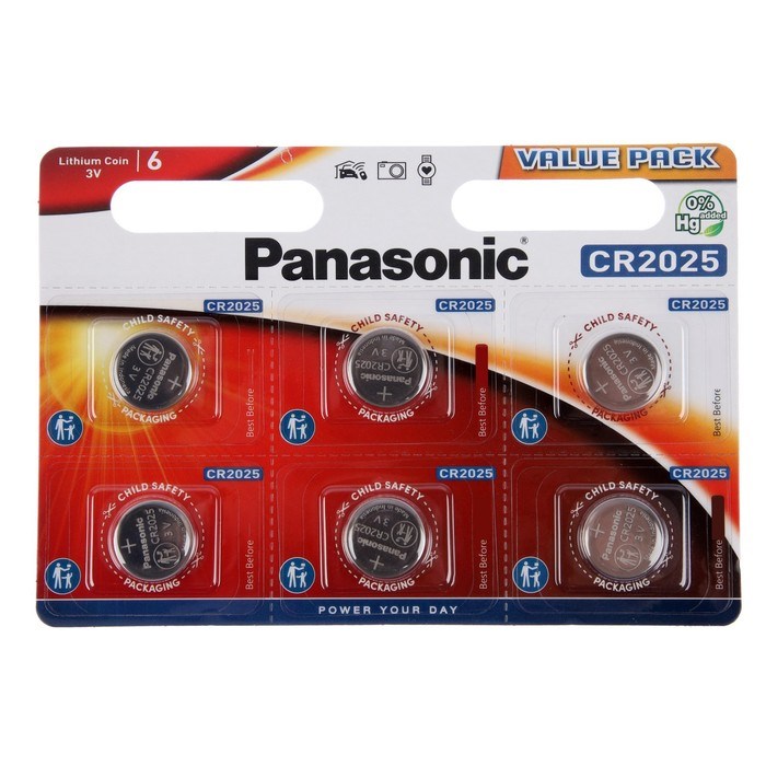 Батарейка Panasonic Power Cells CR2025 B6 - фото 51387114 Батарейка Panasonic Power Cells CR2025 B6 - фото 51387114