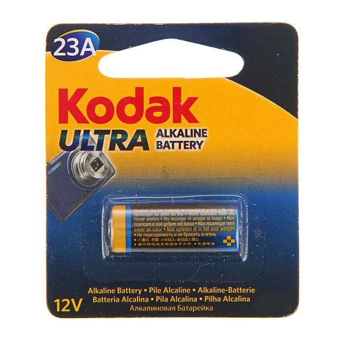 Батарейка алкалиновая Kodak Ultra, А23 (23A)-1BL, 12В, блистер, 1шт. - фото 51387326 Батарейка алкалиновая Kodak Ultra, А23 (23A)-1BL, 12В, блистер, 1шт. - фото 51387326