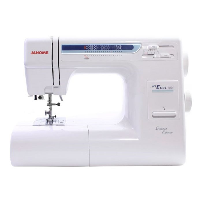 Швейная машина Janome My Excel 1221, 75 Вт, 19 операций, автомат, бело-синяя - фото 51387438 Швейная машина Janome My Excel 1221, 75 Вт, 19 операций, автомат, бело-синяя - фото 51387438