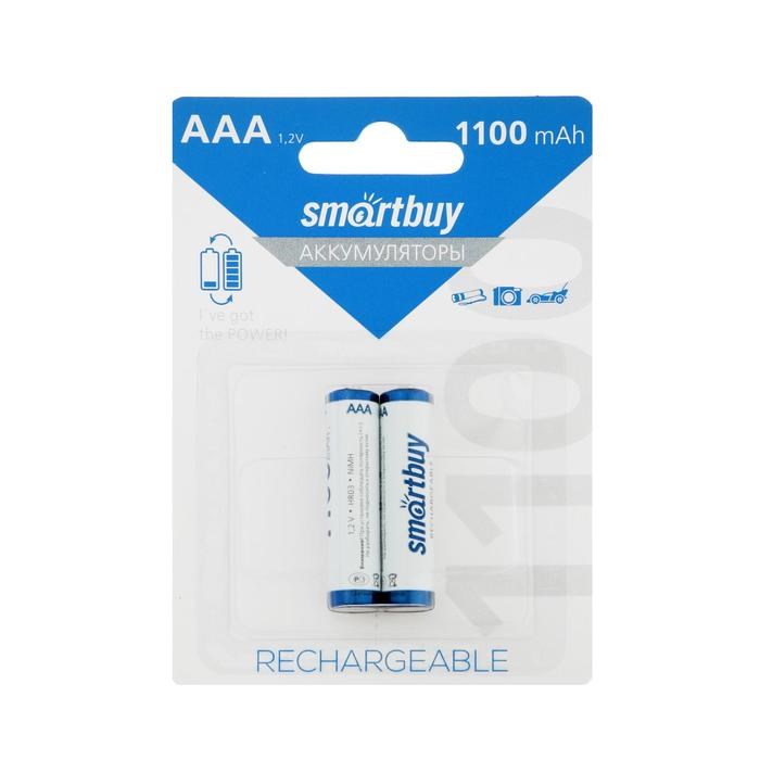 Аккумулятор Smartbuy, Ni-Mh, AAA, HR03-2BL, 1.2В, 1100 мАч, блистер, 2 шт. - фото 51387495 Аккумулятор Smartbuy, Ni-Mh, AAA, HR03-2BL, 1.2В, 1100 мАч, блистер, 2 шт. - фото 51387495