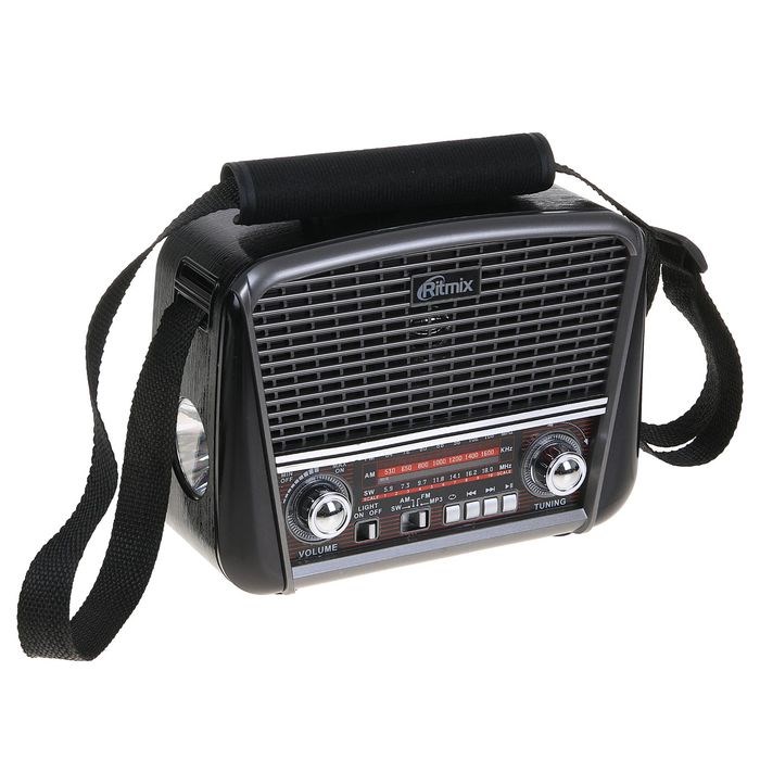 Радиоприемник Ritmix RPR-065 GRAY, функция MP3-плеера, фонарь - фото 51387514 Радиоприемник Ritmix RPR-065 GRAY, функция MP3-плеера, фонарь - фото 51387514