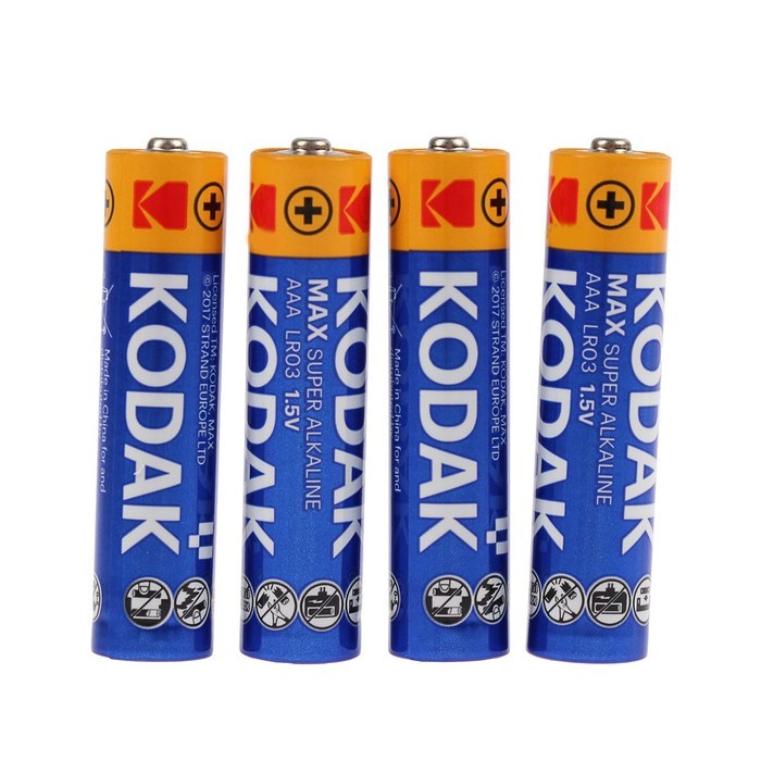 Батарейка алкалиновая Kodak Max, AAA, LR03-24BOX, 1.5В, бокс, 24 шт. - фото 51387558 Батарейка алкалиновая Kodak Max, AAA, LR03-24BOX, 1.5В, бокс, 24 шт. - фото 51387558