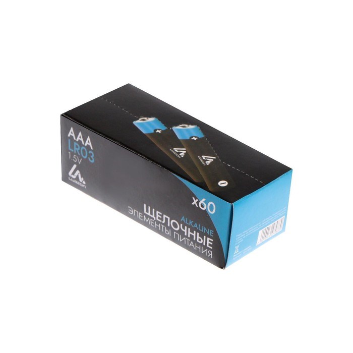 Батарейка алкалиновая (щелочная) LuazON, AAA, LR03, спайка, 4 штуки - фото 51387571 Батарейка алкалиновая (щелочная) LuazON, AAA, LR03, спайка, 4 штуки - фото 51387571