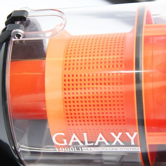 Пылесос Galaxy GL 6253, 1900/500 Вт, 3 л, чёрно-оранжевый - фото 51387596 Пылесос Galaxy GL 6253, 1900/500 Вт, 3 л, чёрно-оранжевый - фото 51387596