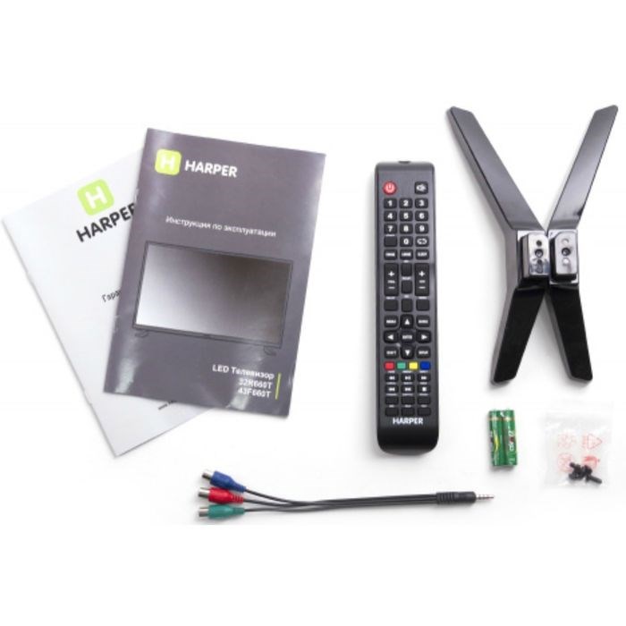 Телевизор Harper 43F660T, 43", 1920x1080, DVB-T2, 3xHDMI, 1xUSB, черный - фото 51387622 Телевизор Harper 43F660T, 43", 1920x1080, DVB-T2, 3xHDMI, 1xUSB, черный - фото 51387622