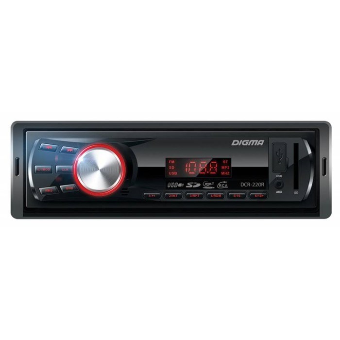 Автомагнитола Digma DCR-220R 1DIN, 4 x 45 Вт, USB, SD, AUX - фото 51387645 Автомагнитола Digma DCR-220R 1DIN, 4 x 45 Вт, USB, SD, AUX - фото 51387645