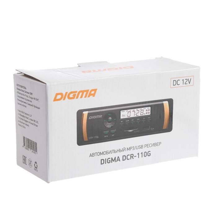Автомагнитола Digma DCR-110G, 1DIN, 4 x 45 Вт, AUX, SD/MMC, USB - фото 51387663 Автомагнитола Digma DCR-110G, 1DIN, 4 x 45 Вт, AUX, SD/MMC, USB - фото 51387663