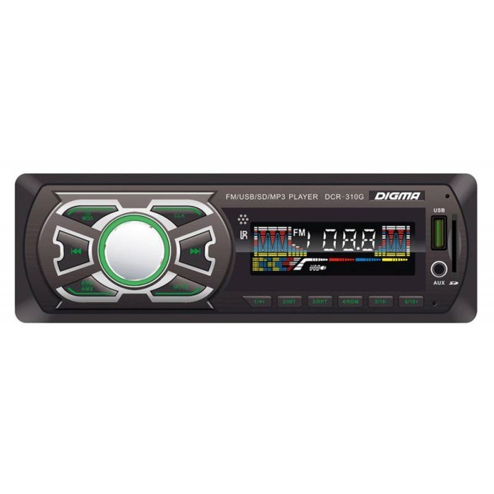 Автомагнитола Digma DCR-310G 1DIN, 4 x 45 Вт, USB, AUX - фото 51387671 Автомагнитола Digma DCR-310G 1DIN, 4 x 45 Вт, USB, AUX - фото 51387671